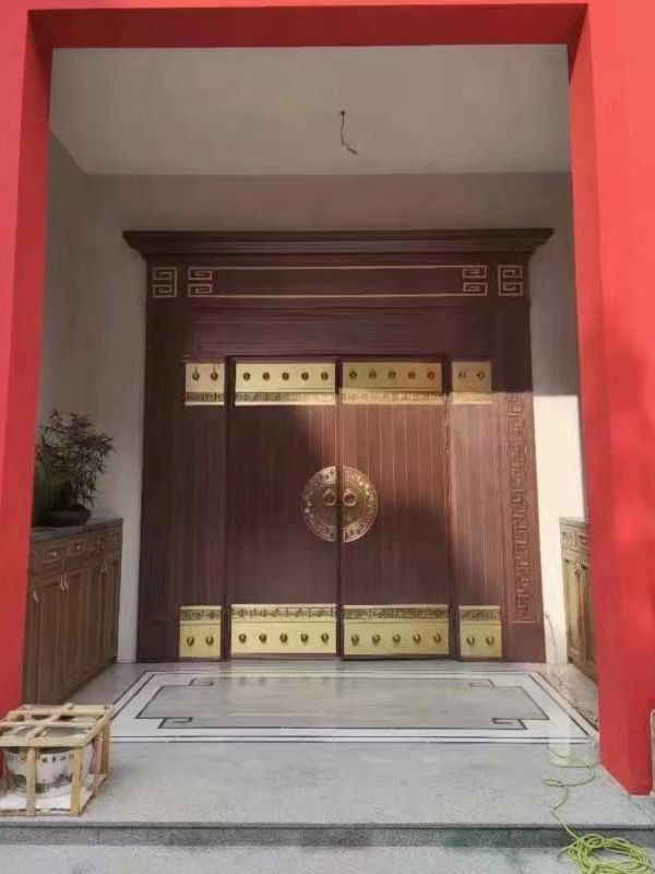 鋼銅堂屋門實拍